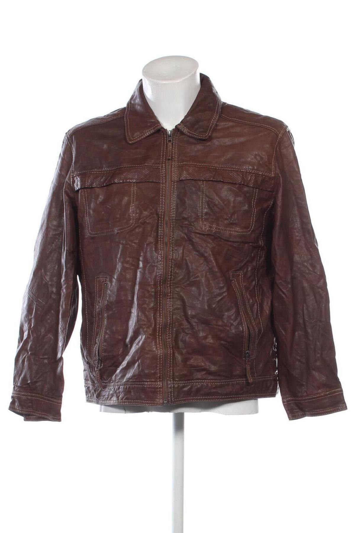 Herren Lederjacke, Größe XL, Farbe Braun, Preis € 74,99