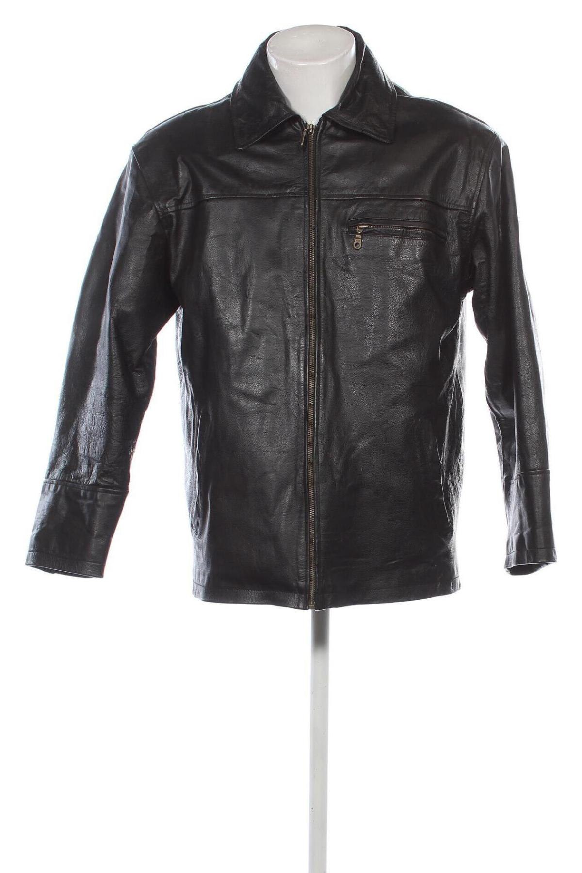 Herren Lederjacke, Größe M, Farbe Schwarz, Preis 71,49 €