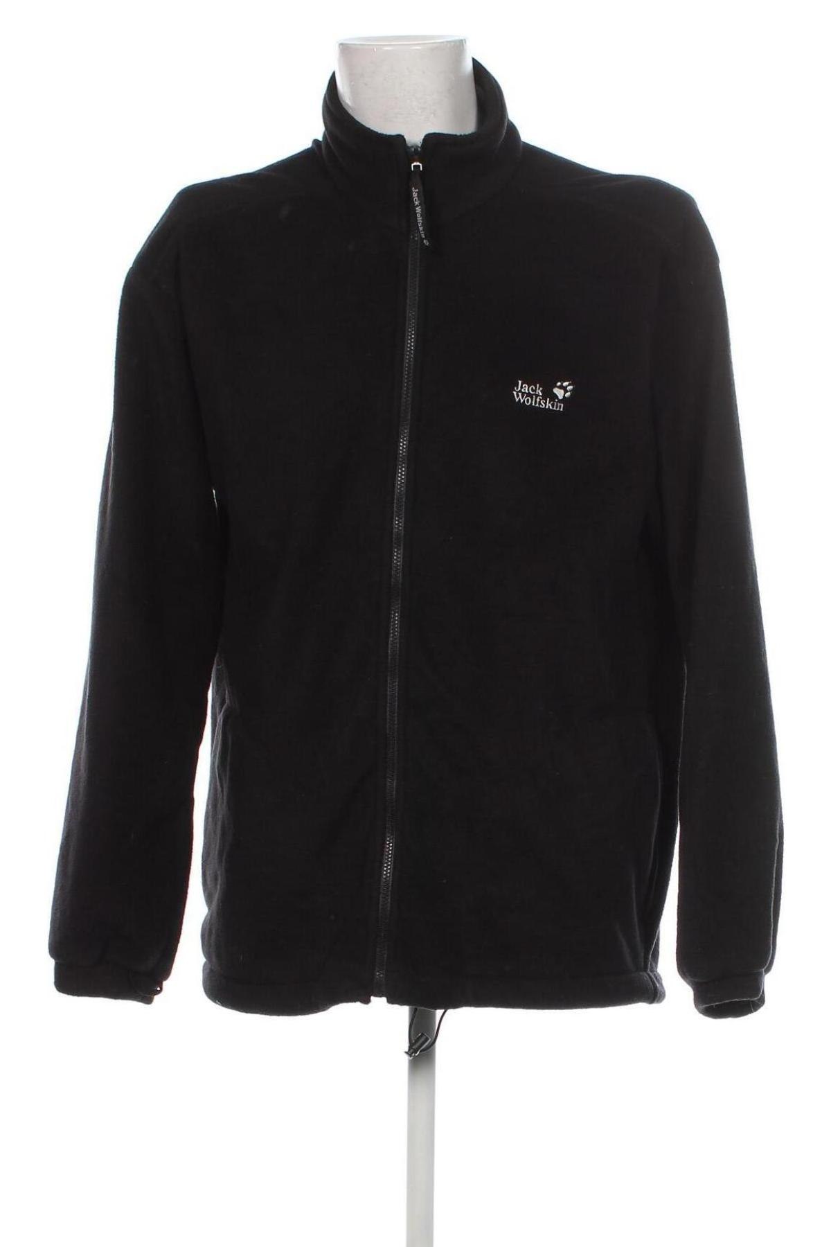 Ανδρική ζακέτα fleece Jack Wolfskin, Μέγεθος XXL, Χρώμα Μαύρο, Τιμή 28,99 €