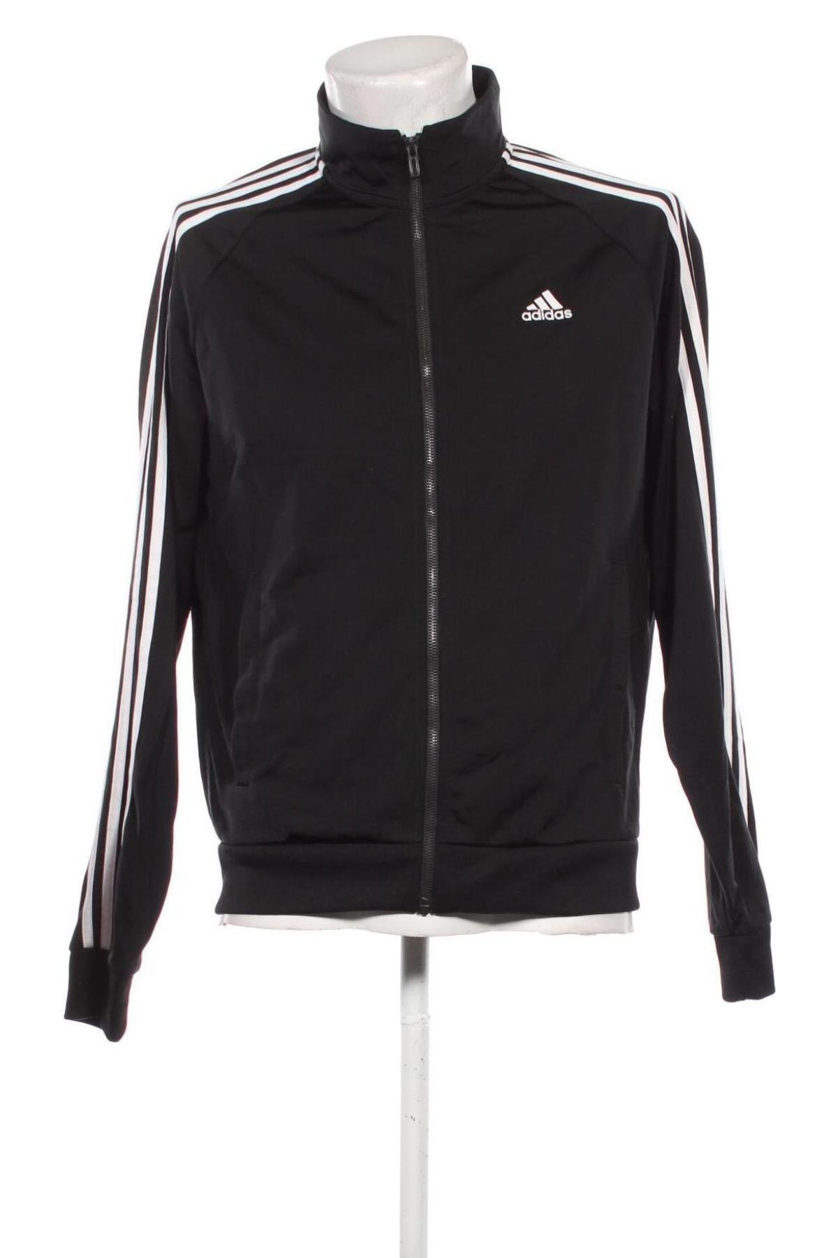 Herren Sportoberteil Adidas, Größe M, Farbe Schwarz, Preis 33,99 €