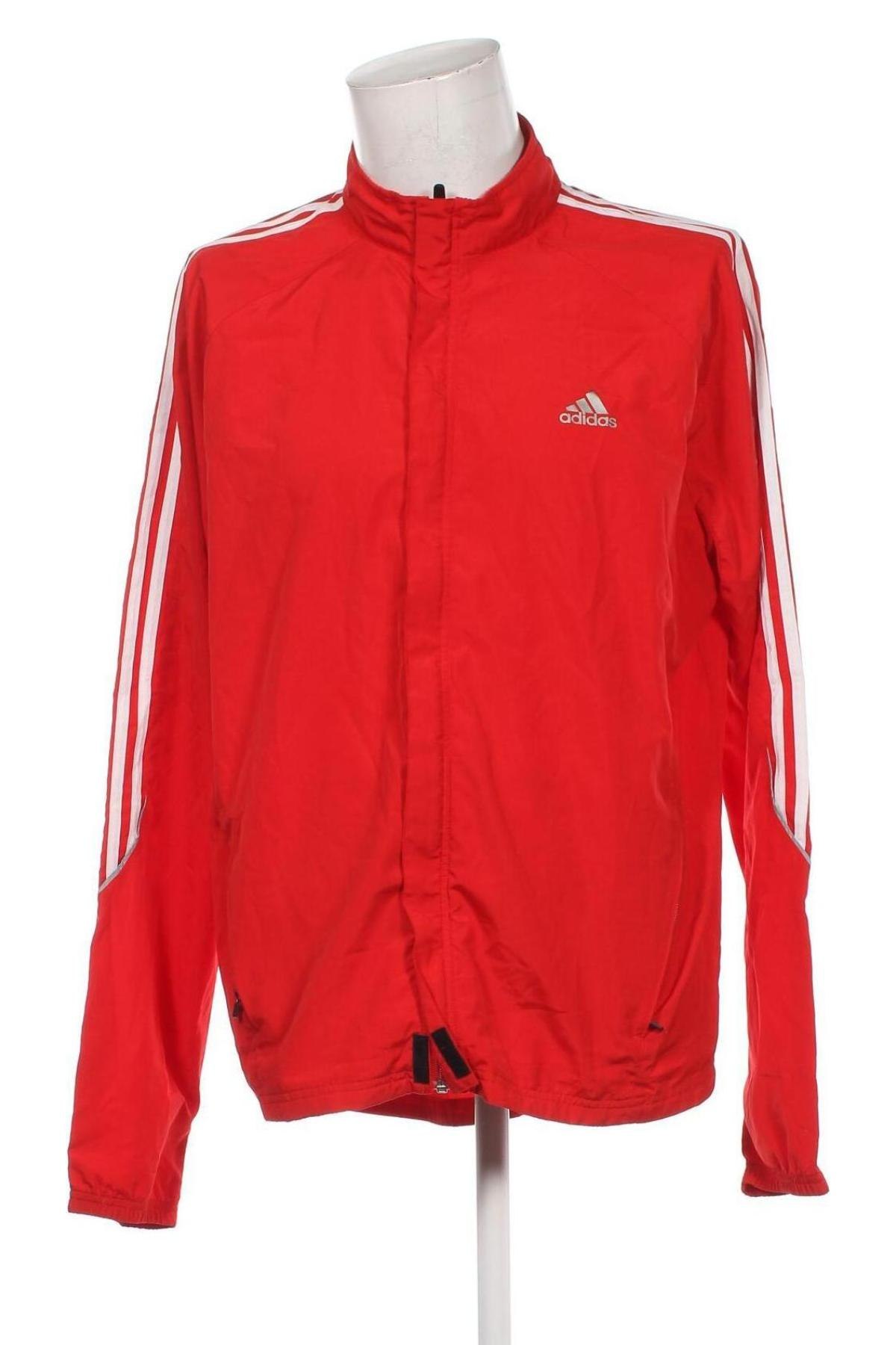 Мъжко яке Adidas, Размер XL, Цвят Червен, Цена 39,01 лв.