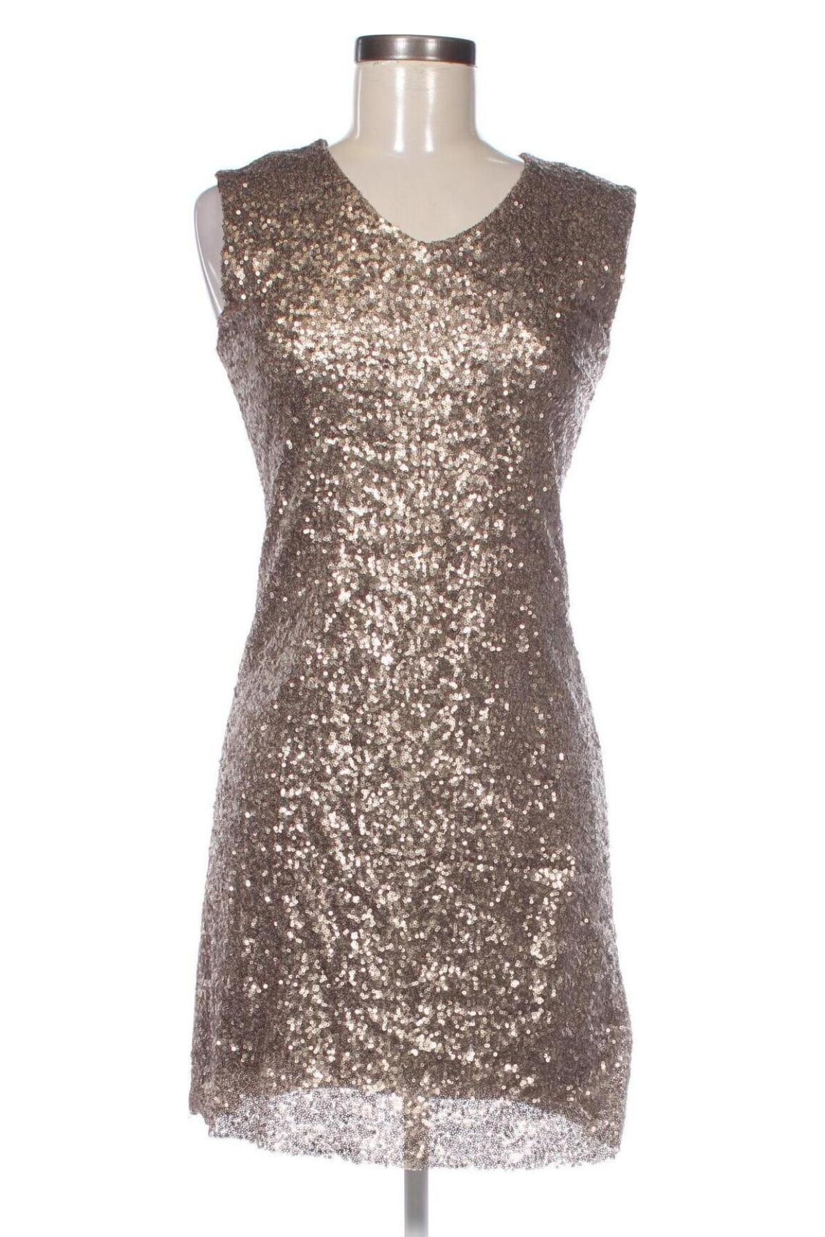 Kleid, Größe XS, Farbe Golden, Preis 18,99 €