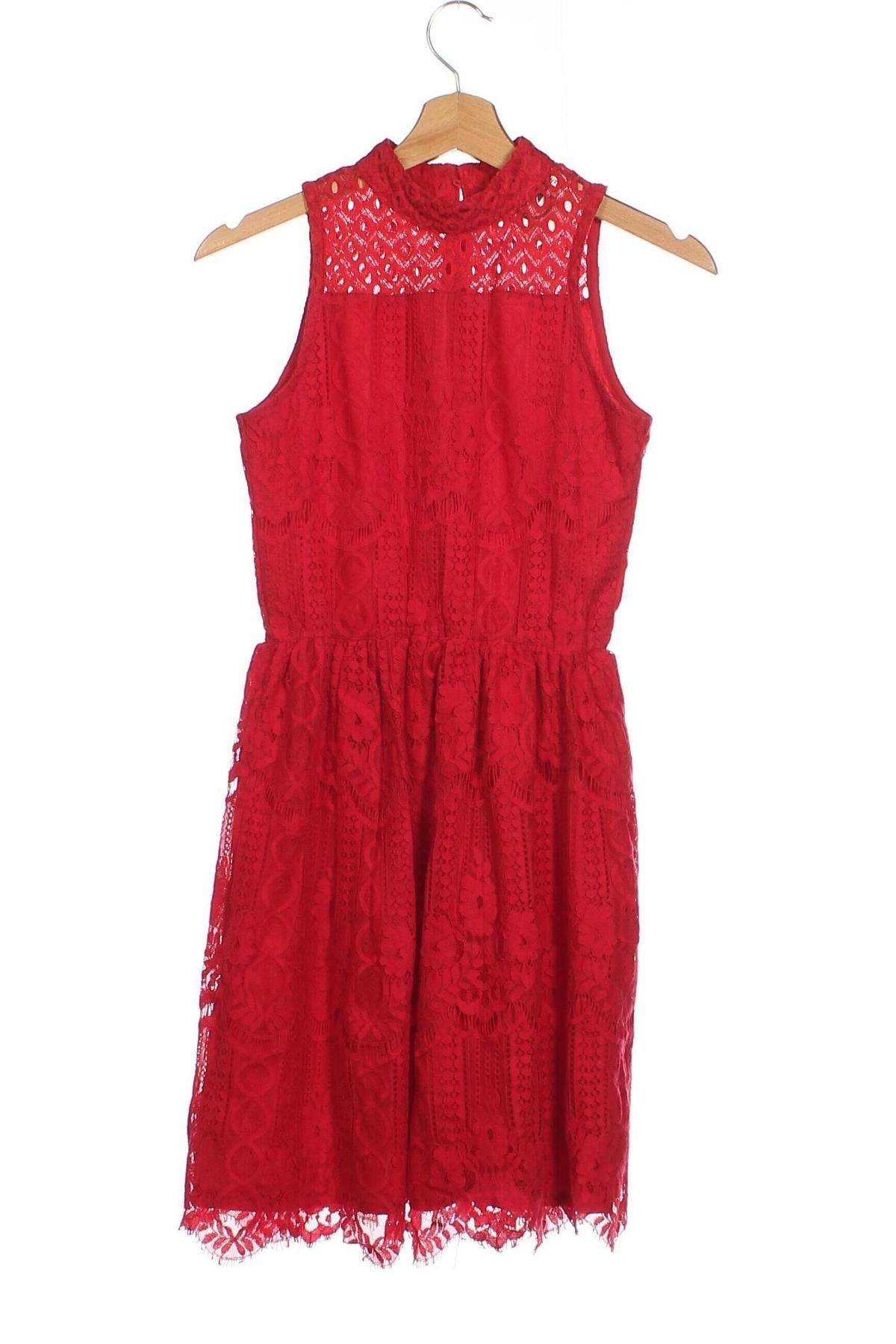 Kleid, Größe XS, Farbe Rot, Preis 10,99 €