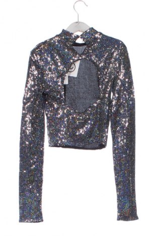 Damen Shirt Bershka, Größe XS, Farbe Silber, Preis 16,00 €