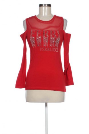 Γυναικεία μπλούζα Ferri Ferrucci, Μέγεθος XS, Χρώμα Κόκκινο, Τιμή 24,55 €