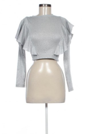 Γυναικεία μπλούζα H&M Divided, Μέγεθος S, Χρώμα Ασημί, Τιμή 8,99 €
