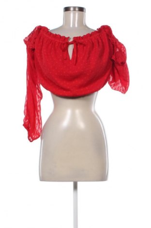 Dámska blúza Linn Ahlborg x NA-KD, Veľkosť M, Farba Červená, Cena  14,00 €