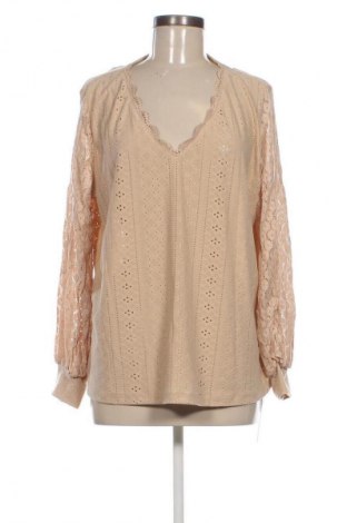 Damen Shirt Live Love Dream, Größe XL, Farbe Beige, Preis 15,99 €