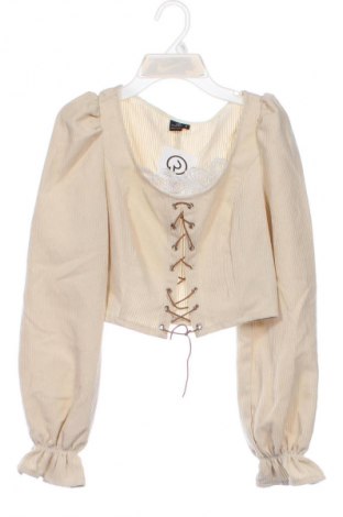 Γυναικεία μπλούζα SHEIN, Μέγεθος S, Χρώμα  Μπέζ, Τιμή 10,00 €