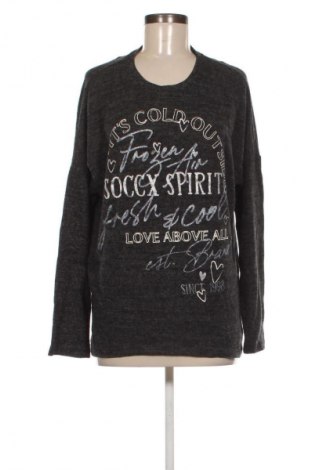 Γυναικεία μπλούζα Soccx, Μέγεθος L, Χρώμα Γκρί, Τιμή 21,99 €