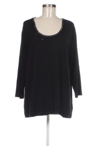 Γυναικεία μπλούζα Via Appia, Μέγεθος XXL, Χρώμα Μαύρο, Τιμή 20,99 €