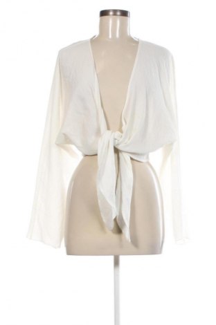 Damen Strickjacke Bershka, Größe M, Farbe Weiß, Preis € 7,99