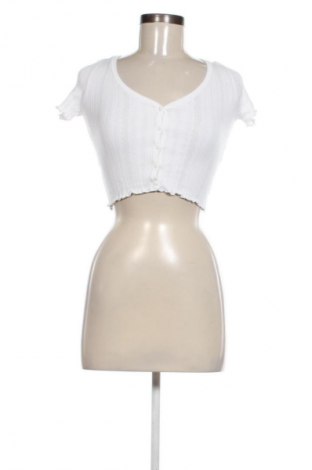 Дамска жилетка Bershka, Размер XS, Цвят Бял, Цена 29,00 лв.