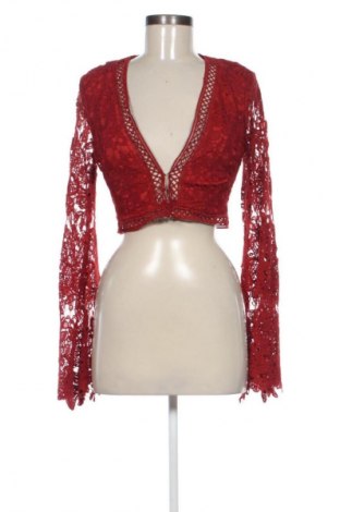 Дамска жилетка Boohoo, Размер M, Цвят Червен, Цена 18,99 лв.