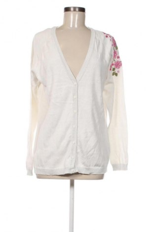 Damen Strickjacke Janina, Größe XL, Farbe Weiß, Preis 7,99 €