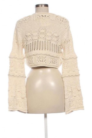 Дамска жилетка Zara, Размер S, Цвят Екрю, Цена 21,99 лв.