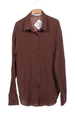 Дамска риза Bershka, Размер XS, Цвят Кафяв, Цена 25,42 лв.