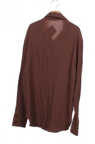 Дамска риза Bershka, Размер XS, Цвят Кафяв, Цена 25,42 лв.