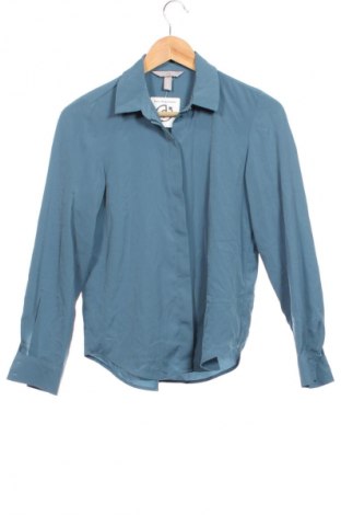 Дамска риза H&M, Размер XXS, Цвят Син, Цена 13,99 лв.