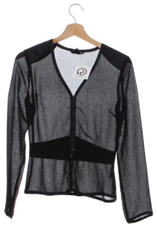 Γυναικείο πουκάμισο H&M, Μέγεθος XS, Χρώμα Μαύρο, Τιμή 12,79 €