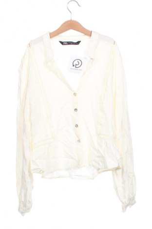 Γυναικείο πουκάμισο Zara, Μέγεθος XS, Χρώμα Εκρού, Τιμή 11,99 €
