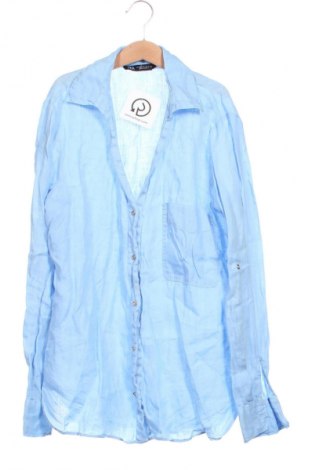 Дамска риза Zara, Размер XS, Цвят Син, Цена 66,70 лв.