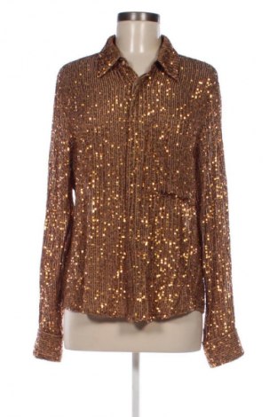 Дамска риза Zara, Размер M, Цвят Бежов, Цена 27,37 лв.