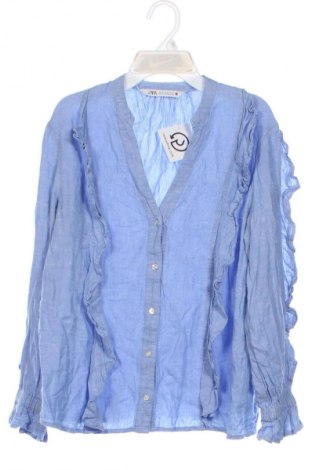 Γυναικείο πουκάμισο Zara, Μέγεθος XS, Χρώμα Μπλέ, Τιμή 11,99 €