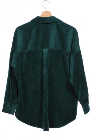 Γυναικείο πουκάμισο Zara, Μέγεθος XS, Χρώμα Πράσινο, Τιμή 34,12 €
