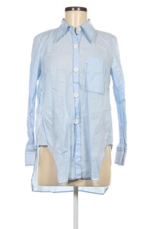 Γυναικείο πουκάμισο Zara, Μέγεθος L, Χρώμα Μπλέ, Τιμή 8,99 €