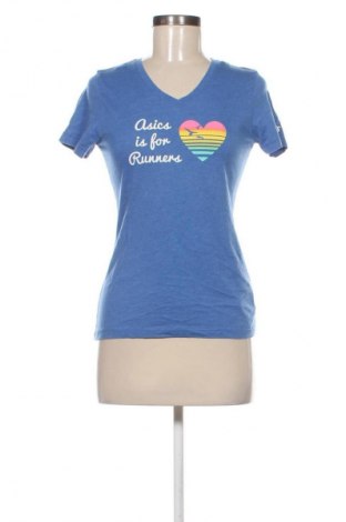 Damen T-Shirt ASICS, Größe XS, Farbe Blau, Preis 13,81 €