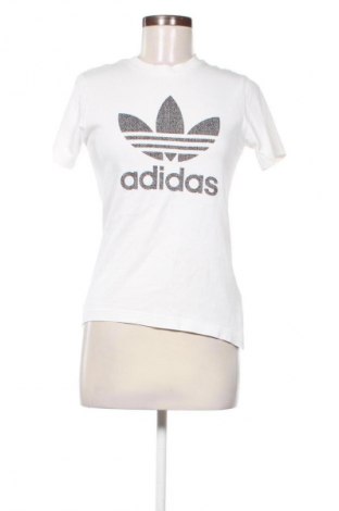 Damen T-Shirt Adidas Originals, Größe S, Farbe Weiß, Preis 15,35 €