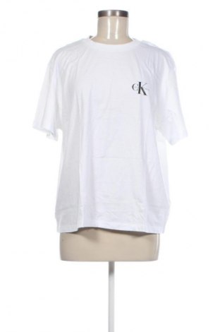 Damen T-Shirt Calvin Klein Jeans, Größe XL, Farbe Weiß, Preis 54,99 €