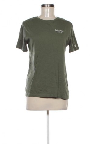 Дамска тениска Calvin Klein Jeans, Размер L, Цвят Зелен, Цена 24,15 лв.
