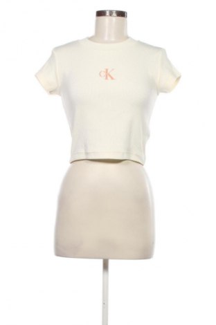 Damen T-Shirt Calvin Klein Jeans, Größe XS, Farbe Weiß, Preis € 31,99