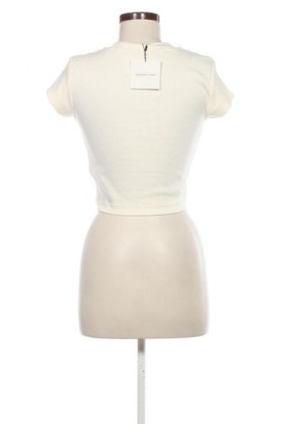 Damen T-Shirt Calvin Klein Jeans, Größe XS, Farbe Weiß, Preis € 31,99