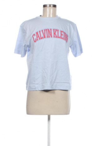 Damen T-Shirt Calvin Klein Jeans, Größe XXS, Farbe Blau, Preis € 45,99
