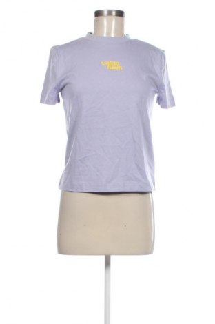 Damen T-Shirt Calvin Klein Jeans, Größe XXS, Farbe Lila, Preis € 42,99
