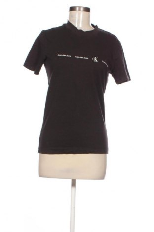 Дамска тениска Calvin Klein Jeans, Размер S, Цвят Черен, Цена 26,99 лв.