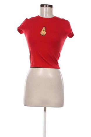 Damen T-Shirt Cropp, Größe XS, Farbe Rot, Preis 9,12 €