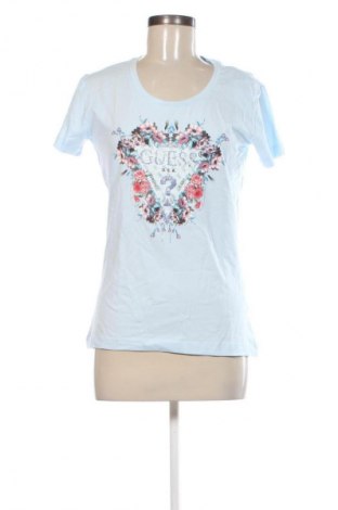 Damski T-shirt Guess, Rozmiar L, Kolor Niebieski, Cena 155,99 zł