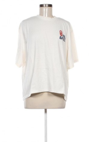 Damen T-Shirt Pull&Bear, Größe L, Farbe Ecru, Preis 8,68 €