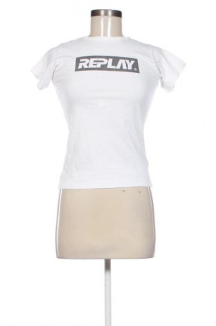 Дамска тениска Replay, Размер XS, Цвят Бял, Цена 33,24 лв.