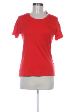 Damski T-shirt Tommy Hilfiger, Rozmiar S, Kolor Czerwony, Cena 77,75 zł