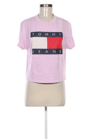 Γυναικείο t-shirt Tommy Jeans, Μέγεθος M, Χρώμα Σάπιο μήλο, Τιμή 17,36 €