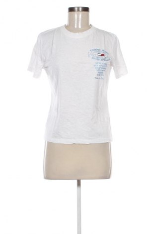 Γυναικείο t-shirt Tommy Jeans, Μέγεθος S, Χρώμα Λευκό, Τιμή 17,36 €