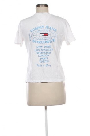 Γυναικείο t-shirt Tommy Jeans, Μέγεθος S, Χρώμα Λευκό, Τιμή 17,36 €