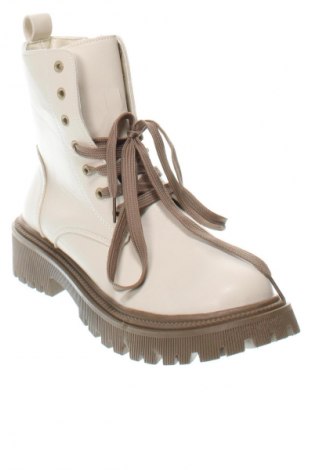 Damen Stiefeletten Unbranded, Größe 41, Farbe Ecru, Preis 39,99 €