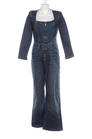 Дамски дълъг гащеризон Zara, Размер XL, Цвят Син, Цена 49,99 лв.