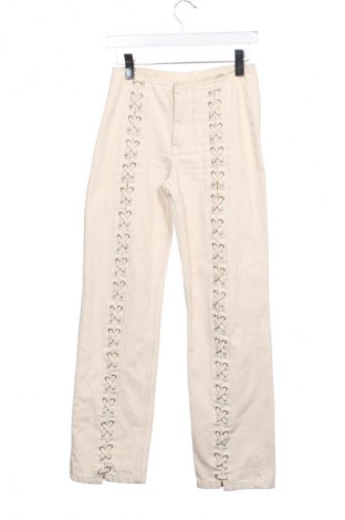 Дамски дънки H&M, Размер XS, Цвят Екрю, Цена 28,88 лв.